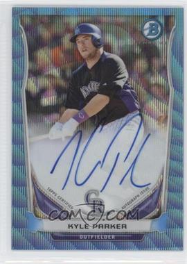 2014 Bowman - Prospect Autographs Chrome - Blue Wave Refractor #BCAP-KP - Kyle Parker /50