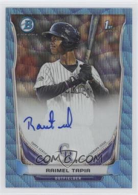 2014 Bowman - Prospect Autographs Chrome - Blue Wave Refractor #BCAP-RT - Raimel Tapia /50