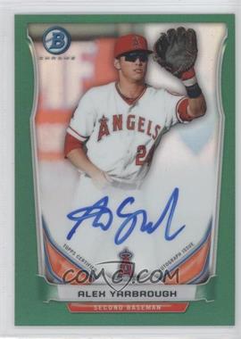 2014 Bowman - Prospect Autographs Chrome - Green Refractor #BCAP-AY - Alex Yarbrough /75