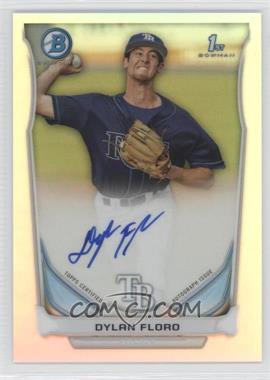 2014 Bowman - Prospect Autographs Chrome - Refractor #BCAP-DF - Dylan Floro /500