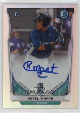 2014 Bowman - Prospect Autographs Chrome - Refractor #BCAP-KM - Ketel Marte /500