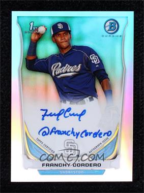 2014 Bowman - Prospect Autographs Chrome - Social Media-Graph Refractor #BCAP-FC - Franchy Cordero /10