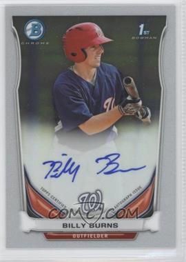 2014 Bowman - Prospect Autographs Chrome #BCAP-BB - Billy Burns