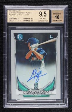 2014 Bowman - Prospect Autographs Chrome #BCAP-CT - Chris Taylor [BGS 9.5 GEM MINT]