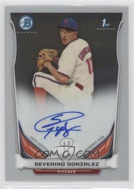 2014 Bowman - Prospect Autographs Chrome #BCAP-SG - Severino Gonzalez