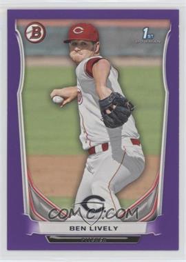 2014 Bowman - Prospects - Purple #BP66 - Ben Lively