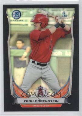 2014 Bowman - Prospects Chrome - Black Refractor #BCP10 - Zach Borenstein /99