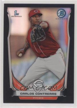 2014 Bowman - Prospects Chrome - Black Refractor #BCP65 - Carlos Contreras /99