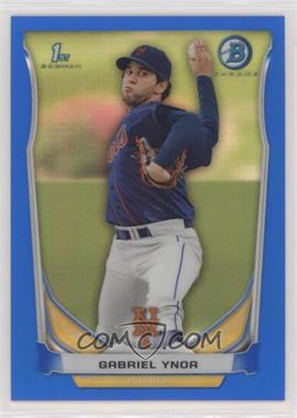 2014 Bowman - Prospects Chrome - Blue Refractor #BCP76 - Gabriel Ynoa /250