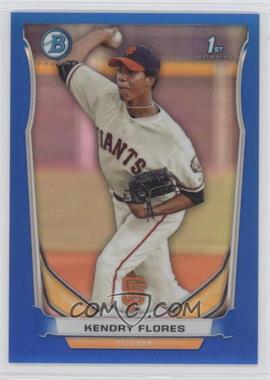 2014 Bowman - Prospects Chrome - Blue Refractor #BCP82 - Kendry Flores /250