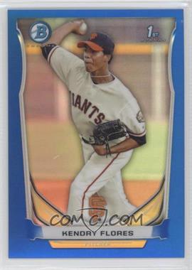 2014 Bowman - Prospects Chrome - Blue Refractor #BCP82 - Kendry Flores /250