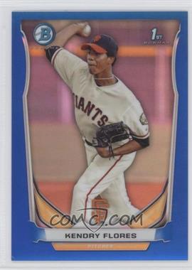 2014 Bowman - Prospects Chrome - Blue Refractor #BCP82 - Kendry Flores /250