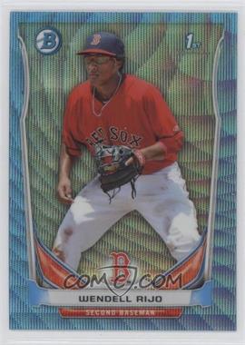 2014 Bowman - Prospects Chrome - Blue Wave Refractor #BCP12 - Wendell Rijo