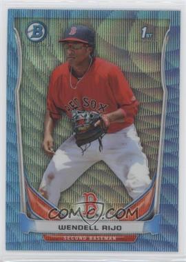 2014 Bowman - Prospects Chrome - Blue Wave Refractor #BCP12 - Wendell Rijo