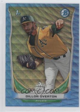 2014 Bowman - Prospects Chrome - Blue Wave Refractor #BCP60 - Dillon Overton