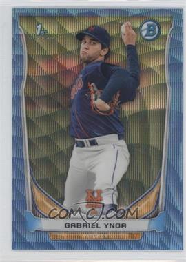 2014 Bowman - Prospects Chrome - Blue Wave Refractor #BCP76 - Gabriel Ynoa