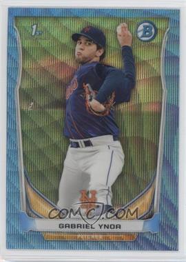 2014 Bowman - Prospects Chrome - Blue Wave Refractor #BCP76 - Gabriel Ynoa