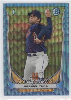 2014 Bowman - Prospects Chrome - Blue Wave Refractor #BCP76 - Gabriel Ynoa