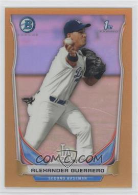 2014 Bowman - Prospects Chrome - Gold Refractor #BCP106 - Alexander Guerrero /50