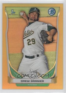 2014 Bowman - Prospects Chrome - Gold Refractor #BCP79 - Drew Granier /50