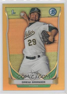 2014 Bowman - Prospects Chrome - Gold Refractor #BCP79 - Drew Granier /50