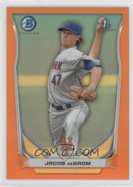 2014 Bowman - Prospects Chrome - Orange Refractor #BCP73 - Jacob deGrom /25