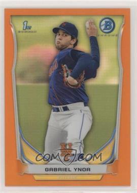 2014 Bowman - Prospects Chrome - Orange Refractor #BCP76 - Gabriel Ynoa /25