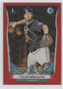 2014 Bowman - Prospects Chrome - Red Wave Refractor #BCP108 - Tyler Marlette /25