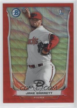 2014 Bowman - Prospects Chrome - Red Wave Refractor #BCP11 - Jake Barrett /25