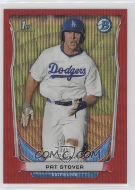 2014 Bowman - Prospects Chrome - Red Wave Refractor #BCP95 - Pat Stover /25