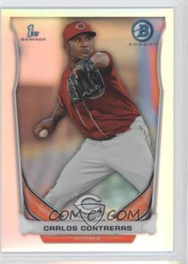 2014 Bowman - Prospects Chrome - Refractor #BCP65 - Carlos Contreras /500