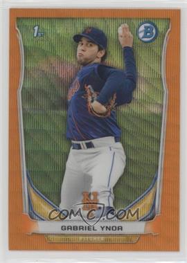 2014 Bowman - Prospects Chrome - Retail Orange Wave Refractor #BCP76 - Gabriel Ynoa