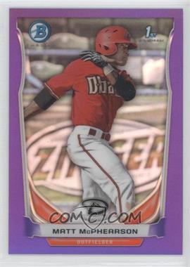 2014 Bowman - Prospects Chrome - Retail Purple Refractor #BCP55 - Matt McPhearson /199