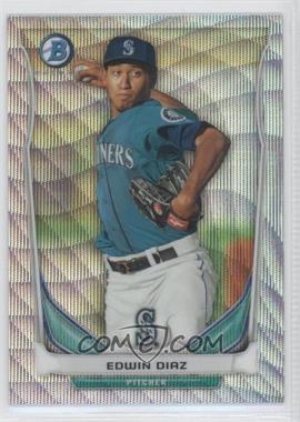 2014 Bowman - Prospects Chrome - Silver Wave Refractor #BCP15 - Edwin Diaz /25