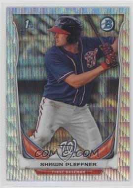 2014 Bowman - Prospects Chrome - Silver Wave Refractor #BCP50 - Shawn Pleffner /25
