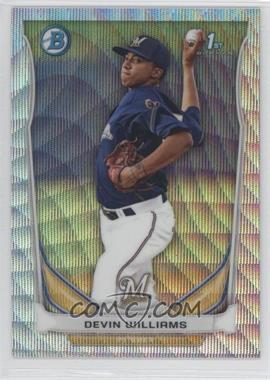 2014 Bowman - Prospects Chrome - Silver Wave Refractor #BCP7 - Devin Williams /25
