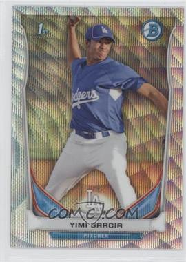 2014 Bowman - Prospects Chrome - Silver Wave Refractor #BCP70 - Yimi Garcia /25