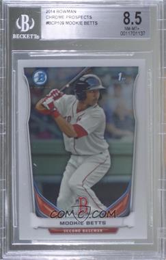 2014 Bowman - Prospects Chrome #BCP109 - Mookie Betts [BGS 8.5 NM‑MT+]