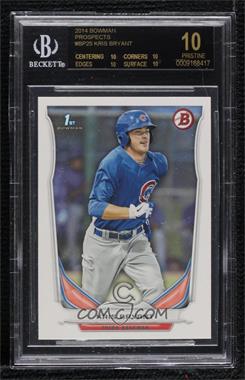 2014 Bowman - Prospects #BP25 - Kris Bryant [BGS 10 BLACK LABEL]