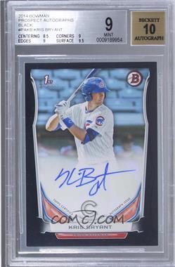 2014 Bowman - Retail Prospect Autographs - Black #PA-KB - Kris Bryant /25 [BGS 9 MINT]