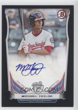 2014 Bowman - Retail Prospect Autographs - Black #PA-MT - Michael Taylor /25