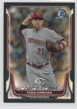 2014 Bowman Chrome - [Base] - Black Static Refractor #114 - Todd Frazier /35