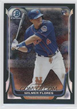 2014 Bowman Chrome - [Base] - Black Static Refractor #15 - Wilmer Flores /35