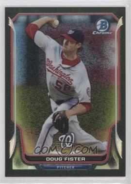 2014 Bowman Chrome - [Base] - Black Static Refractor #178 - Doug Fister /35