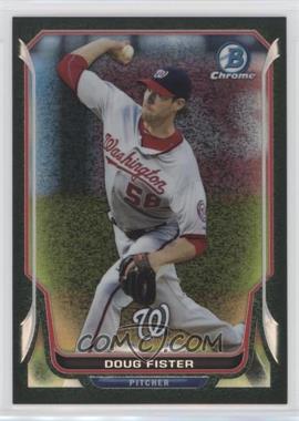 2014 Bowman Chrome - [Base] - Black Static Refractor #178 - Doug Fister /35