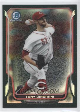 2014 Bowman Chrome - [Base] - Black Static Refractor #57 - Tony Cingrani /35