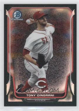 2014 Bowman Chrome - [Base] - Black Static Refractor #57 - Tony Cingrani /35