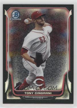 2014 Bowman Chrome - [Base] - Black Static Refractor #57 - Tony Cingrani /35