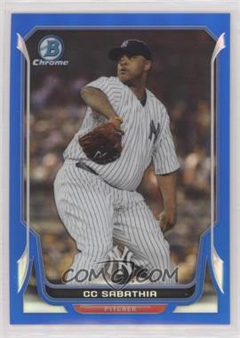 2014 Bowman Chrome - [Base] - Blue Refractor #109 - CC Sabathia /250 [EX to NM]