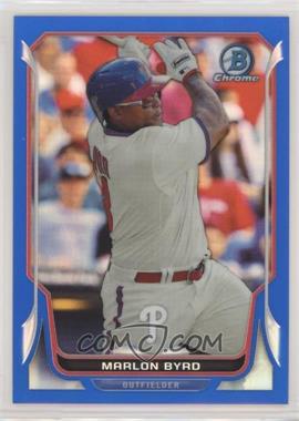 2014 Bowman Chrome - [Base] - Blue Refractor #162 - Marlon Byrd /250